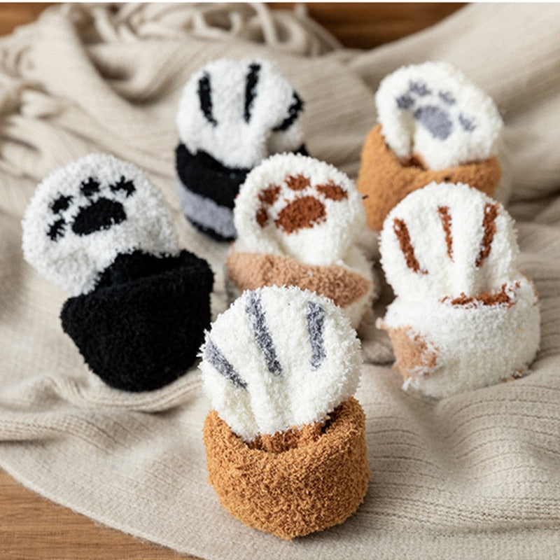 animal paw socks