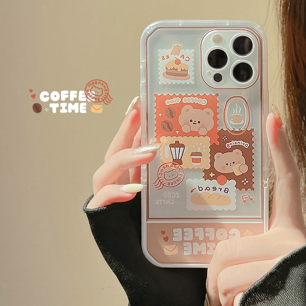 Kawaii Retro Stamp Art iPhone Case Kawaii Retro Stamp Art iPhone Case