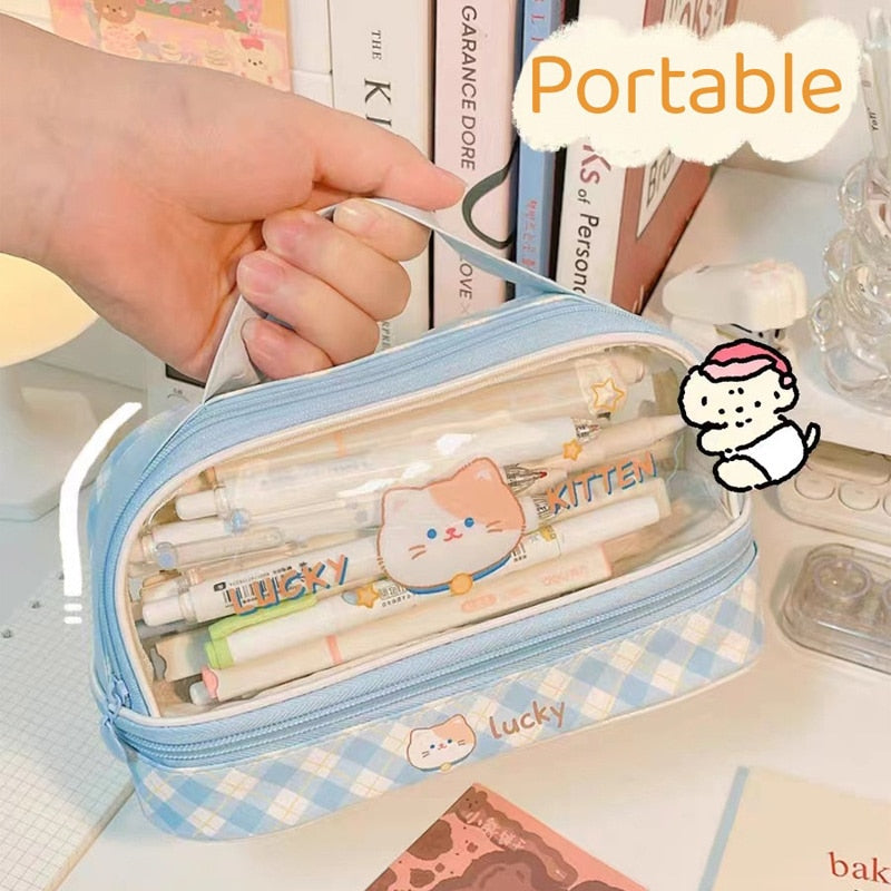 transparent pencil case