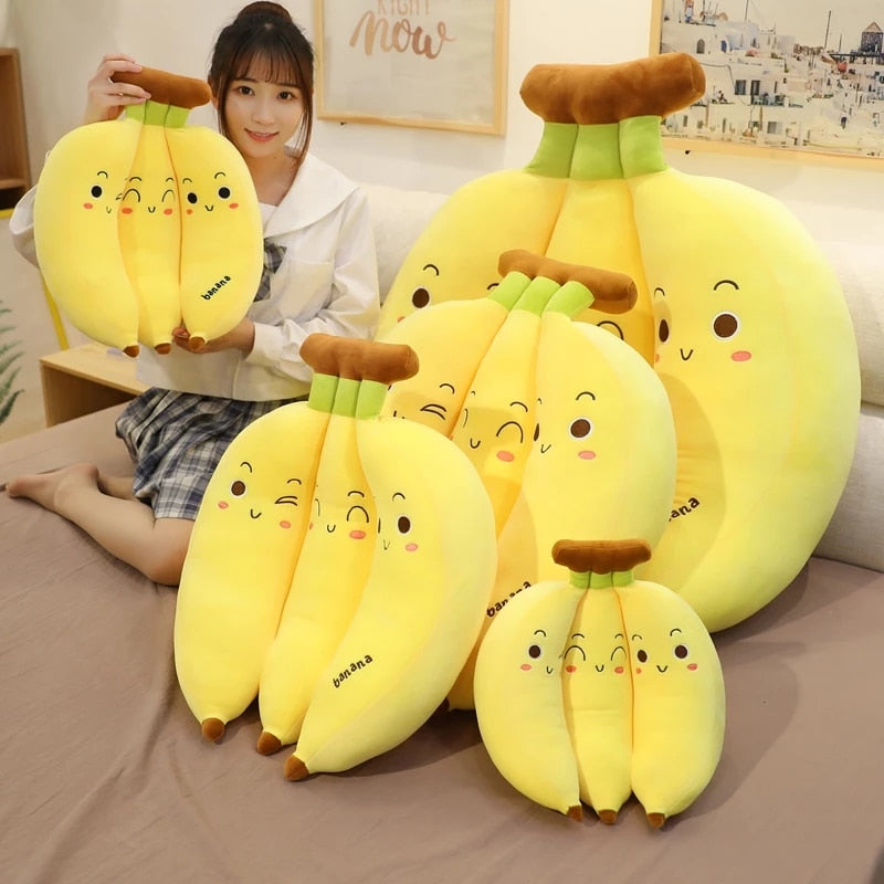 Kawaii Banana Baby Long Plush Pillow