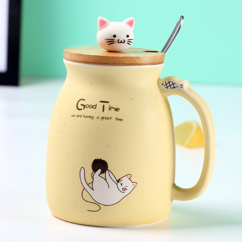 Kitten Coffee Ceramic Mugs