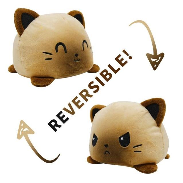 reversible cat plush