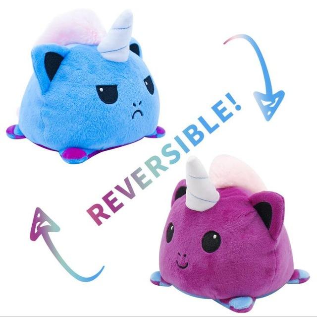 reversible cat plush