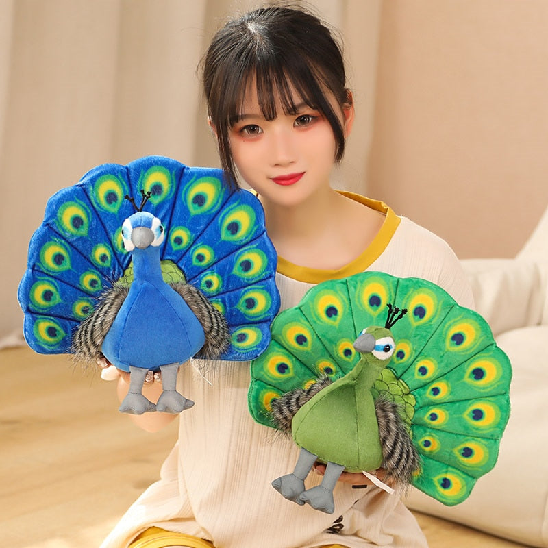 peacock plush toy
