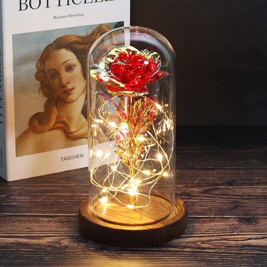 Kawaii Rose of Beauty Glass Dome