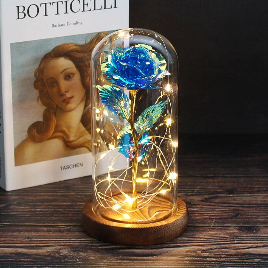 Kawaii Rose of Beauty Glass Dome