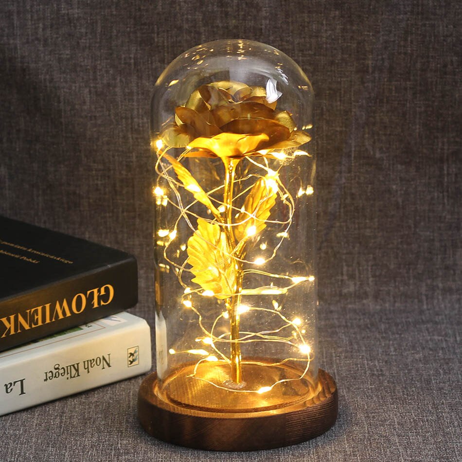 Kawaii Rose of Beauty Glass Dome