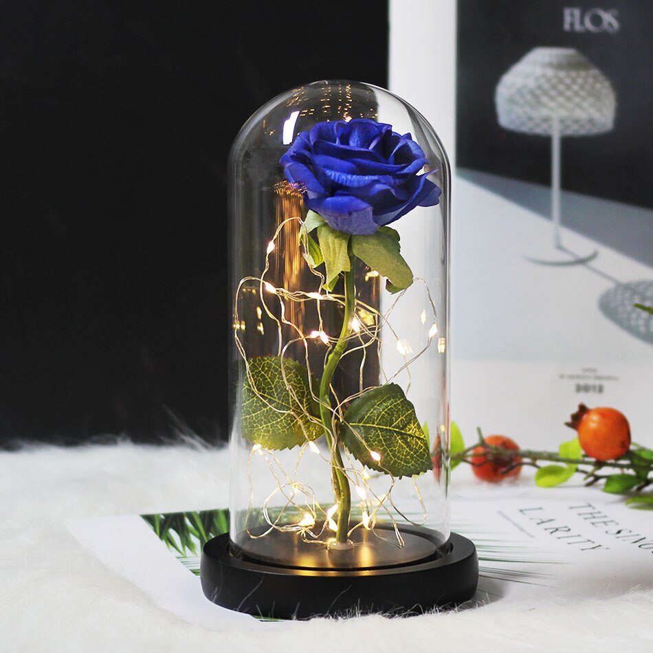 Kawaii Rose of Beauty Glass Dome