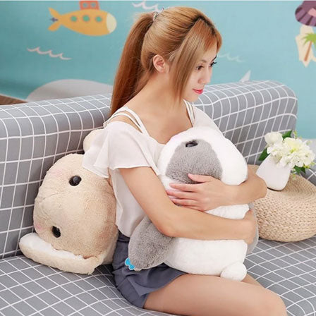 stuffed bunny with long ears