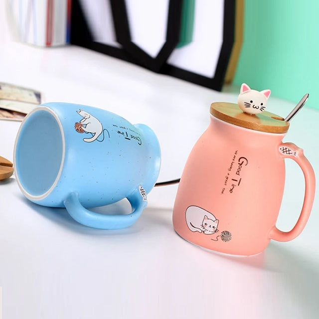 Kitten Coffee Ceramic Mugs