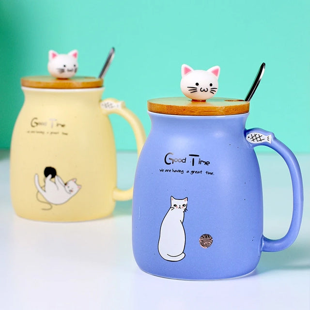 Kitten Coffee Ceramic Mugs